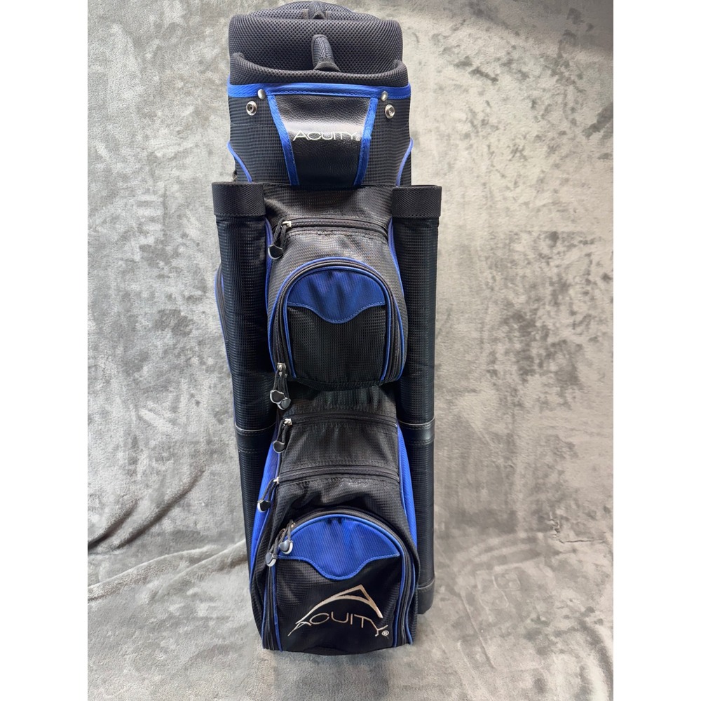 Acuity Golf Cart Bag Black‎ Blue Golf Clubs Carry Organizer Lightweight